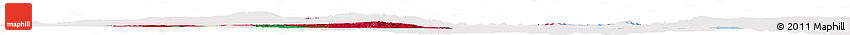 Flag Horizon Map of Eritrea, flag centered