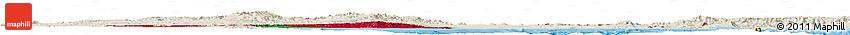 Flag Horizon Map of Eritrea, shaded relief outside, bathymetry sea