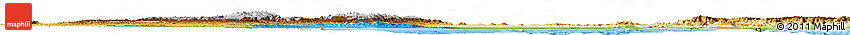 Political Horizon Map of Eritrea, physical outside