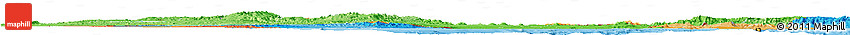 Political Horizon Map of Eritrea, political shades outside