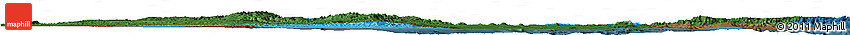Political Shades Horizon Map of Eritrea, darken