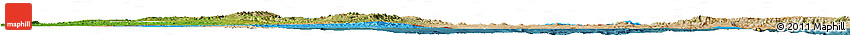 Political Shades Horizon Map of Eritrea, satellite outside