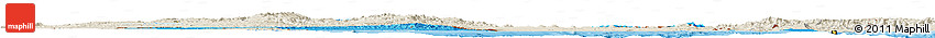 Political Shades Horizon Map of Eritrea, shaded relief outside, bathymetry sea