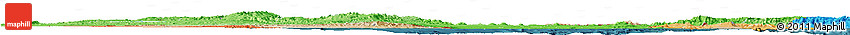 Satellite Horizon Map of Eritrea, political shades outside, satellite sea