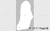 Gray Simple Map of Asmara City, single color outside