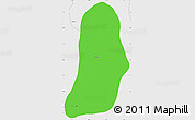 Political Simple Map of Asmara City, single color outside, borders and labels