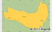 Savanna Style Simple Map of Ghala Nefhi, single color outside