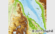 Physical Map of Eritrea