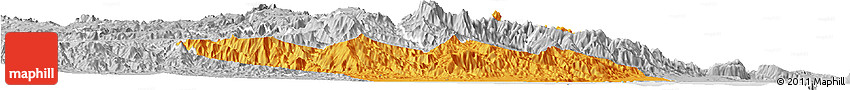 Political Horizon Map of Foro, lighten, desaturated