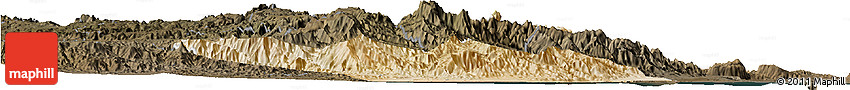 Satellite Horizon Map of Foro, darken