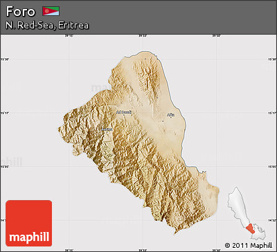 Satellite Map of Foro, cropped outside