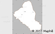 Gray Simple Map of Foro, cropped outside