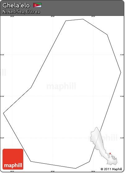Blank Simple Map of Ghela'elo, cropped outside