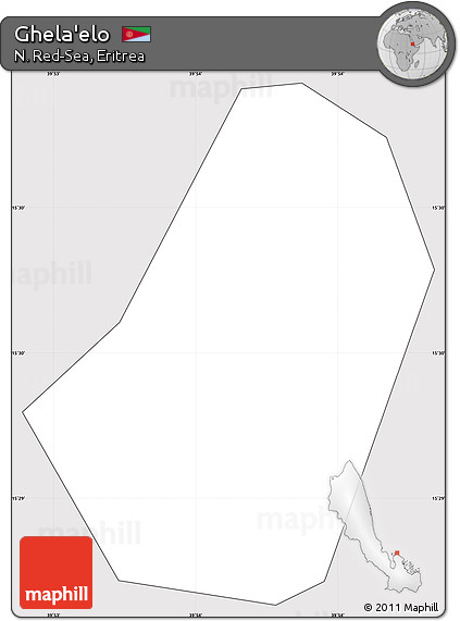 Silver Style Simple Map of Ghela'elo, cropped outside