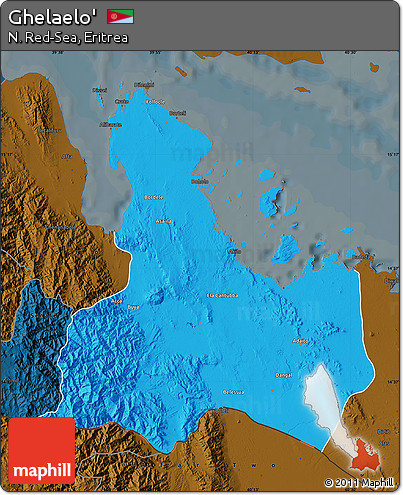 Political Map of Ghelaelo', darken