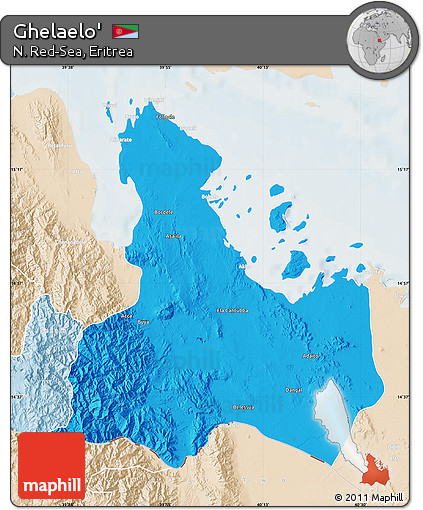 Political Map of Ghelaelo', lighten