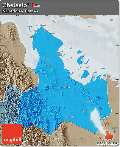 Political Map of Ghelaelo', semi-desaturated