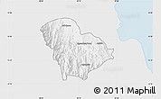 Silver Style Map of Ghida'e, single color outside