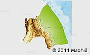 Physical 3D Map of Karora, single color outside
