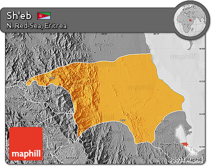 Political Map of Sh'eb, desaturated