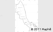 Blank Simple Map of N. Red-Sea, cropped outside