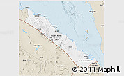 Classic Style 3D Map of S. Red-Sea