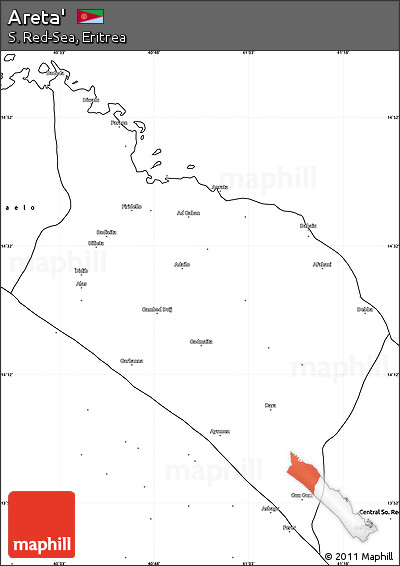 Blank Simple Map of Areta'