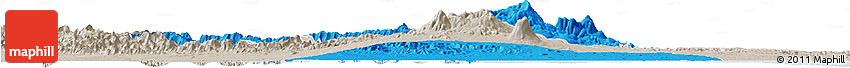 Political Horizon Map of Central So. Red-Sea, lighten, semi-desaturated