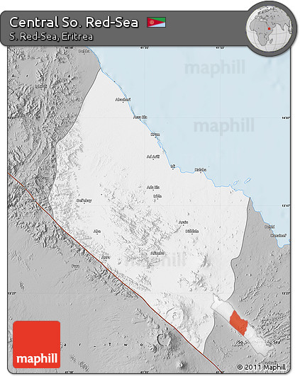 Gray Map of Central So. Red-Sea