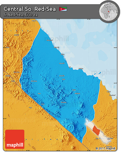 Political Map of Central So. Red-Sea