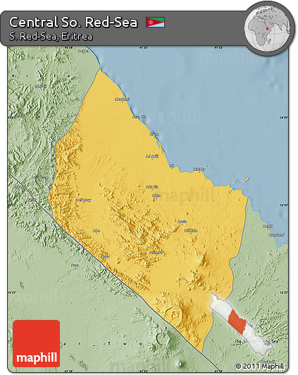 Savanna Style Map of Central So. Red-Sea
