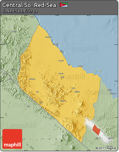 Savanna Style Map of Central So. Red-Sea