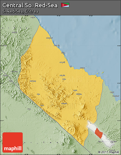 Savanna Style Map of Central So. Red-Sea