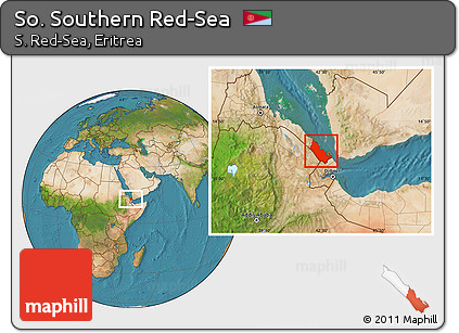 Satellite Location Map of So. Southern Red-Sea
