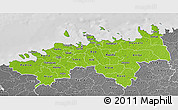 Physical 3D Map of Harju, desaturated
