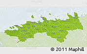 Physical 3D Map of Harju, lighten