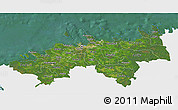 Satellite 3D Map of Harju, single color outside