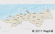 Shaded Relief 3D Map of Harju, single color outside