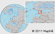 Gray Location Map of Keila