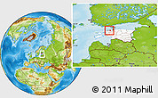 Physical Location Map of Keila, highlighted country, within the entire country