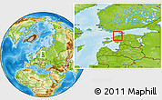 Physical Location Map of Keila