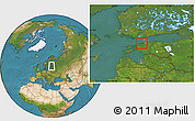 Satellite Location Map of Keila