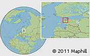 Savanna Style Location Map of Keila