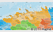 Political Shades Map of Harju