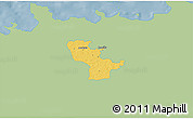 Savanna Style 3D Map of Raasiku, single color outside