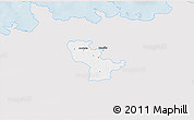 Silver Style 3D Map of Raasiku, single color outside