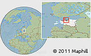 Savanna Style Location Map of Raasiku, highlighted country, highlighted parent region, hill shading