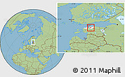 Savanna Style Location Map of Raasiku, highlighted parent region