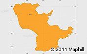 Political Simple Map of Raasiku, single color outside
