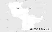 Silver Style Simple Map of Raasiku, single color outside
